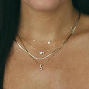 Inspire jewelry – collier en fer à cheval en or jaune 18k, collier à breloques porte-bonheur en <span class=keywords><strong>diamant</strong></span> pour toujours, pendentif minimaliste, cadeau - Product Image 4