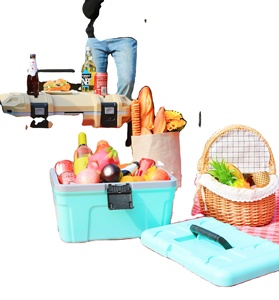 Free Sample BSCI Tsunami Camping Accessories 16L Ice <b>Cooler</b> Box with Inner Trays and Dry Box Portable <b>Cooler</b> Box for Outdoor - Product Image 6