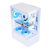 SAMA Steel + Tempered Glass Venta al por mayor Computadoras para juegos con filtro de polvo magnético Full Tower PC Case Scientific Cooling ATX Case