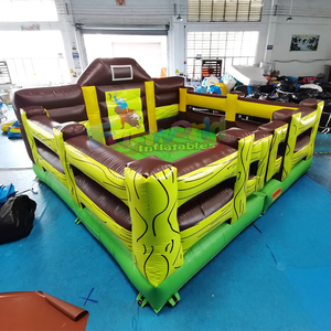 Colchoneta inflable mecánica de toro para fiestas al aire libre, juegos inflables de toro mecánico - Product Image 1