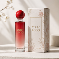 Fabricant de parfums de marque privée LF Luxe, flacon rouge personnalisé, parfum intense, jasmin, musc, ambre, brume parfumée de qualité supérieure