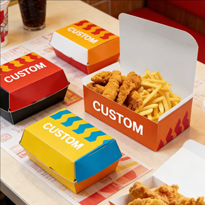 Large Disposable Leak Proof Lunch Box Packaging Paper Food Delivery <b>Containers</b> with Custom Logo for Restaurant Eco <b>Takeaway</b> - Product Image 2