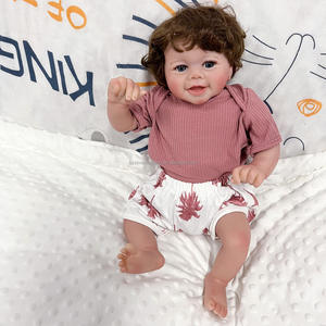 Poupée Vivienne Baby Reborn de 20 pouces pour filles, jouet doux peint à la main pour nouveau-né, poupée de mode <span class=keywords><strong>avec</strong></span> <span class=keywords><strong>cheveux</strong></span> enracinés - Product Image 4