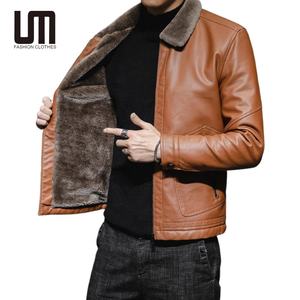 Мужская зимняя и осенняя куртка с меховым воротником - Product Image 2