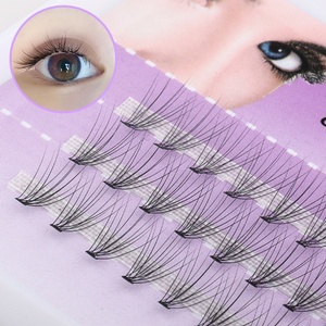 10D <b>Premade</b> <b>Fan</b> Lashes 3 Lines Per Box 0.07mm Thickness 8 10 12mm Length Silk PBT Material Lash Extensions - Product Image 1