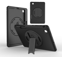 Étui pour tablette GSCASE 3 en 1 antichoc et robuste avec bandoulière pour iPad Pro 12.9 2018 2020 2021 2022 Air 13 2024