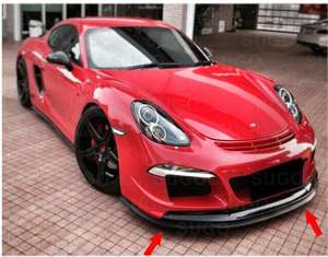 Setrip mobil anti-tabrakan, rok Spoiler bodi Bumper depan Universal, anti-tabrakan, hitam, PU, 2 "x 2.5M, karet baru - Product Image 6