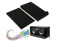 Panneaux acoustiques en mousse micro-perforée, isolation phonique haute performance pour moniteurs de studio, lot de 2