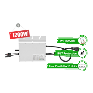 <span class=keywords><strong>Microinversor</strong></span> Solar de <span class=keywords><strong>1200W</strong></span>, VDE IP67, Aplicación Inteligente, Sistema de <span class=keywords><strong>Microinversor</strong></span> Fotovoltaico Enchufar y Usar, Monofásico, <span class=keywords><strong>Microinversor</strong></span> de 1200V - Product Image 1