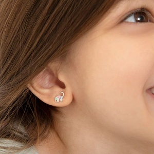 Nuevo Diseño Personalizado: Set de Joyería Infantil para Niñas con Engaste de Garra Esmaltada, Varios Animales, Plata de Ley 925, Collar y Pendientes para Fiesta - Product Image 4