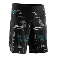 4 Way Stretch Stof Zwembroek Heren Snelle Droge Strandprint Strand Swim Custom Board Shorts