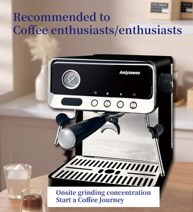 Cafetera Semiautomática, Bomba LUKA Importada, Sistema de Calentamiento, Presión de 20 Bares, Tanque de Agua de 1.8L, Máquina de Espresso, Caffettiera - Product Image 3