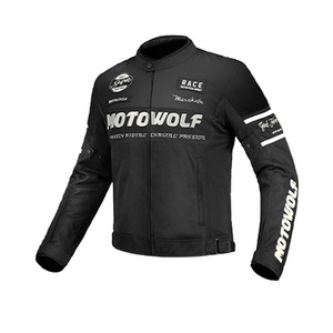 MOTOWOLF Premium <strong>Motorcycle</strong> &amp; <strong>Auto</strong> <strong>Racing</strong> <strong>Wear</strong> Men's High Quality Waterproof PU Leather Riding Jacket - Product Image 5