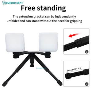 Precio al por mayor Lámpara de mano dental portátil Luz de llenado de tiro <span class=keywords><strong>oral</strong></span> Flash de teléfono Soporte de cámara dental Selfie Stick - Product Image 3