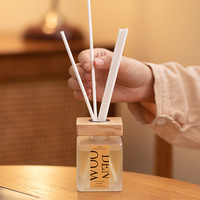 Diffuseur d'arômes sans flamme en verre parfumé au rotin, 100 ml, pour salons et chambres, parfum de niche haut de gamme