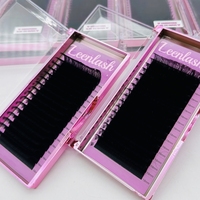 Extensions de cils volume en soie cachemire noir mat, faites à la main, en plateaux, vente en gros, cruelty-free, véganes, 3D