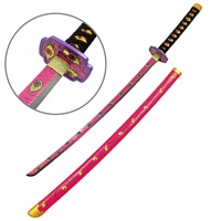 Katana japonais de 104 cm à démonter, couteau de samouraï, modèle d'épée Demon Slayer pour cosplay