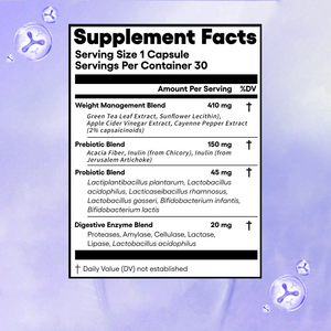 Cápsulas Probióticas de Envío Rápido que Promueven la Salud Inmunológica y Digestiva, Cápsulas de Apoyo al Control de Peso con Mezcla Prebiótica - Product Image 2