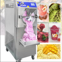 Machine de fabrication de crème glacée Gelato artisanale à 5 programmes 48L/60L/100L/H/Machine à collation Acai portable/Machine à congélation par lots de crème glacée dure