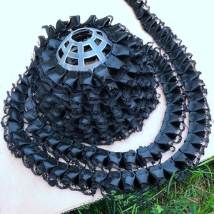 22mm Vestido Diy Fazendo Costura Rendas Ruffled Plissado Fita De Cetim Material Sapatos Chapéu Boneca Saia Elástico Têxtil Borda Tecido Guarnição - Product Image 4