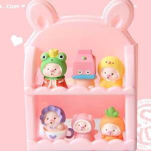 New Design Wholesale Cute Mini Pig <b>Ornament</b> Version Bulk Resin Three-dimensional Pig Micro Landscape Animal Piglet - Product Image 2