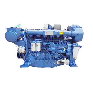 Hete Verkoop 4 Takt 6 Cilinders Turbocharged 258kw 1500Rpm Scheepsmotor Dieselbootmotor WP12C350-15
