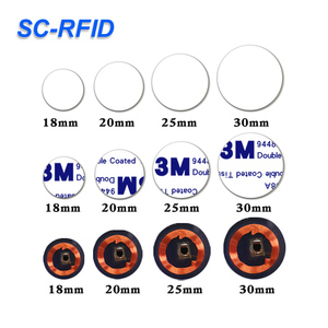 Etiqueta Adhesiva NFC para Monedas, Mini Etiqueta RFID TK4100 T5577, Token de PVC Impermeable para Seguimiento de Activos en Hoteles - Product Image 2