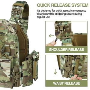 Gilet tactique de haute qualité en nylon 1000D, équipement tactique, équipement, chaleco tactico, porte-plaque à dégagement rapide, gilet tactique - Product Image 6