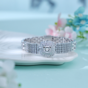 Pulsera de Oro Sólido de 18K de Alta Calidad con Diamantes Naturales, Diseño de Reloj, Exquisita y Moderna, para Regalo de Cumpleaños para Novia - Product Image 6