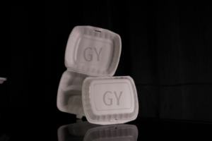 Caja de comida Cajas de espuma de embalaje de alimentos desechables Contenedores de espuma blanca Fiambrera Contenedor de almuerzo Caja de tres compartimentos - Product Image 4