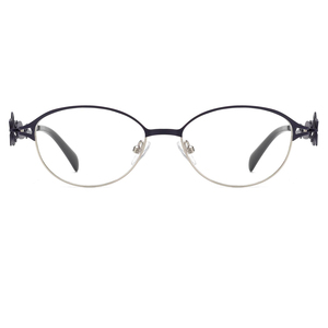 新しいメガネフレーム女性用メガネ金属金眼鏡反射防止クリアレンズ処方眼鏡 - Product Image 2