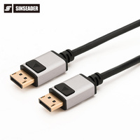 Câble Displayport 1.4v 8K 60Hz/4K 120 Gbps, boîtier en aluminium, prend en charge le Transport multi-courant, bon prix, 32.6