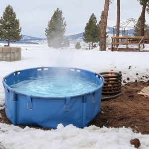 Jacuzzi Portátil de Leña para Exteriores, Plegable y Ligero, con Kit de Serpentín de Acero Inoxidable para Acampar, Caravanas, Jardín, <span class=keywords><strong>Glamping</strong></span> y Spa - Product Image 1