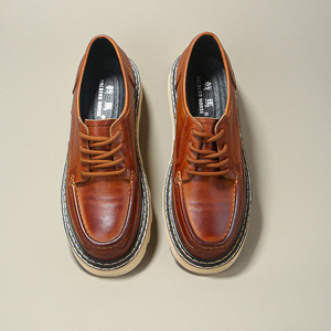 Zapatos Oxford de Cuero Genuino Hechos a Medida para Hombre, Diseño Cuadrado de Alta Gama, Antideslizantes, Casuales, para Oficina y Trabajo - Product Image 3