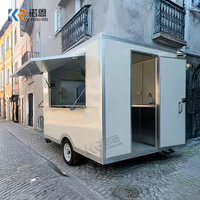 Chariot à bière mobile à 2 roues avec camion de restauration de qualité supérieure, chariot alimentaire personnalisé en Europe, remorque de restauration rapide, camion à hamburgers
