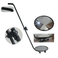 Miroir professionnel de recherche sous la voiture, miroir convexe transparent sous le véhicule, avec lumière LED, pour contrôle de sécurité