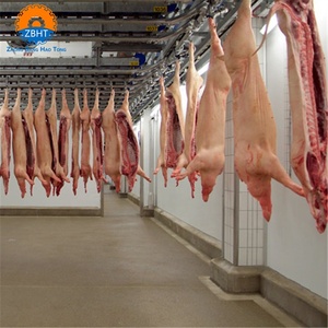 Chaîne d'abattage automatique de porcs en acier inoxydable avec moteur à roulement, machine commerciale haute efficacité pour l'échaudage et l'épilation des porcs - Product Image 2