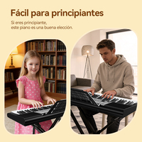 TERENCE SP611 61-Tasten E-Piano Keyboard, Tragbar Digital Piano mit Integrierten Lautsprechern für Anfänger, Kinder & Erwachsene