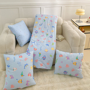 ผ้าห่มพิมพ์ลาย Mio สำหรับฤดูร้อน ขนาด 40x40 ซม. หลังพับ 105x145 ซม. ใช้ได้สองแบบ ผ้าห่มพับได้สำหรับใช้กับเครื่องปรับอากาศ - Product Image 4
