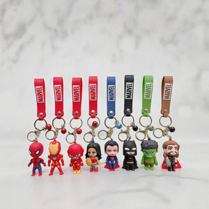 New Heroes Idea Customize Cartoon Keychain 3D Rubber Eco-Friendly Anime <b>Spider</b> Bat Flash <b>Man</b> Promotion <b>Car</b> Pendant Gift Vietnam - Product Image 3