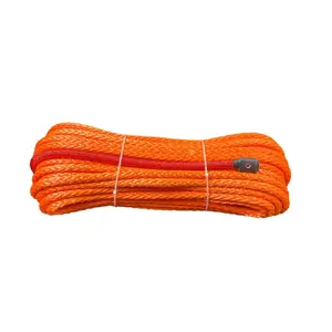 Ventas de fábrica cuerda sintética 13000lbs cabrestante cuerda de nailon 10mm * 27m 8,9 T para cabrestante eléctrico