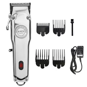 All metal Cordless Stylists adjustable barber salon cutter Barbers Professional hair trimmer for man