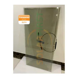 Venta caliente Azul Rojo Amarillo Negro Módulo Pv Fotovoltaico Transparente Cdte Panel Solar de película delgada