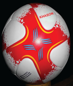 Ballon de football thermocollé taille officielle 2025, nouveau ballon en PU avec PVC pour match, couleur et logo personnalisables, durable - Product Image 2