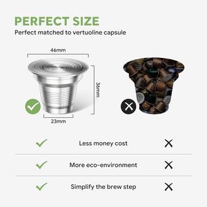 Commandez directement des capsules de <span class=keywords><strong>café</strong></span> <span class=keywords><strong>LOR</strong></span> réutilisables en acier inoxydable, logo gravé au laser, grande taille, compatibles avec les machines - - Product Image 3