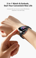 Reloj Inteligente D22 2 en 1 con Auriculares OEM, Pantalla TFT de 1.88 Pulgadas, Asistente de IA, Llamadas Inalámbricas, Seguimiento de Datos Deportivos, Nuevo Reloj Inteligente