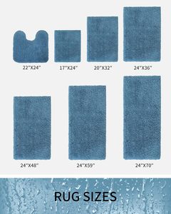 พรมเช็ดเท้าห้องน้ำสีพื้นแบบใหม่ ดูดซับน้ำได้ดี ผลิตจากไมโครไฟเบอร์ พร้อมแผ่นรองกันลื่น TPR - Product Image 2