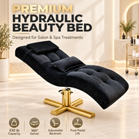 Table de massage hydraulique réglable pour esthéticienne, chaise de beauté inclinable pour salon de beauté, tatouage et spa
