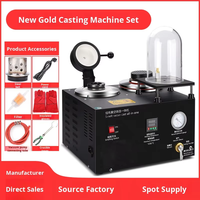 Machine de coulée sous vide pour bijoux en cire perdue de 3kg Machine de coulée sous vide pour bijoux or métal argent affiner la fonte par aspiration