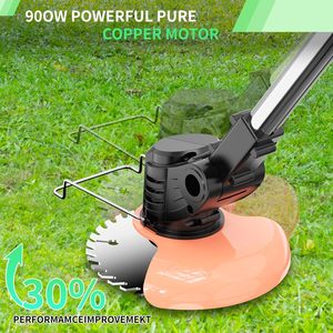 Tondeuse à mauvaises herbes 3 en 1 sans fil tondeuse à <span class=keywords><strong>gazon</strong></span> électrique coupe-herbe <span class=keywords><strong>brosse</strong></span> pour cour jardin hauteur réglable - Product Image 5